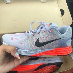 Nike Womens Lunarlon Purple and Orange